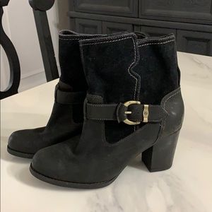 Slip on timberland heeled boots